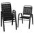 Pizzello Patio Chairs Set, Outdoor Plastic Stackable Dining Chairs