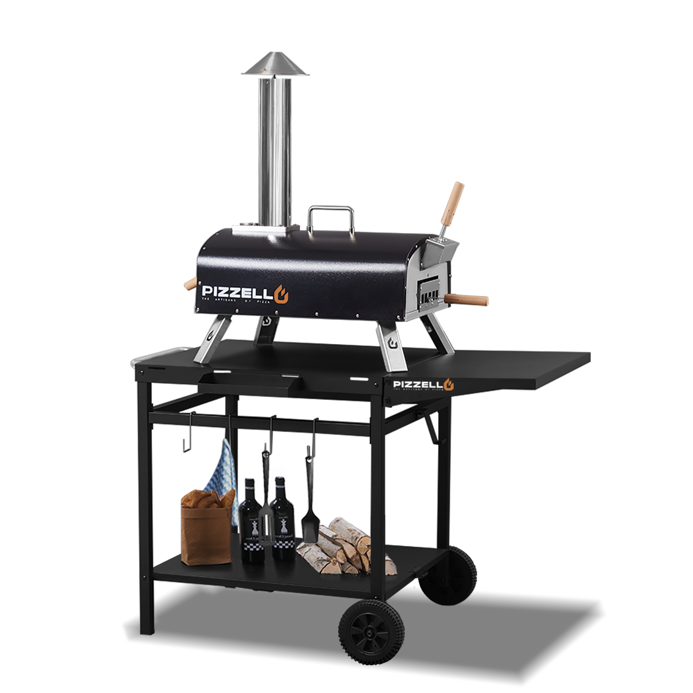 Outdoor Wood Fired Pizza Oven#color_black