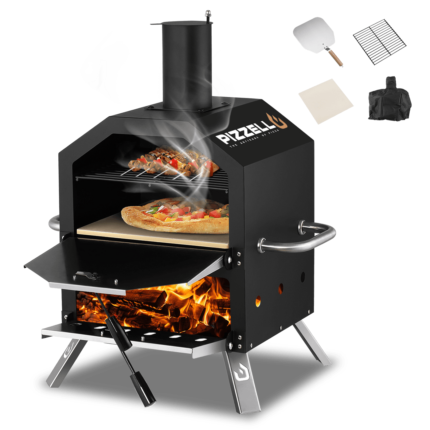 Pizzello Grande - Outdoor 2-Layer Pizza Oven - Pizzello#size_12-inch