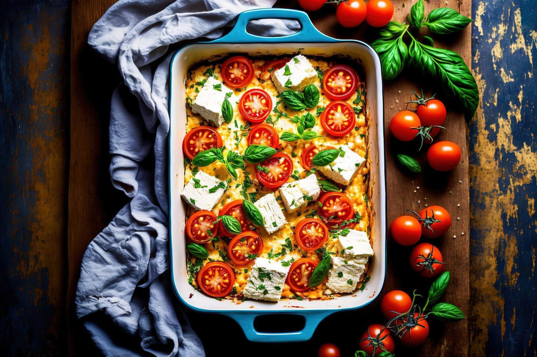 Baked Feta Cheese and Tomatoes - Pizzello