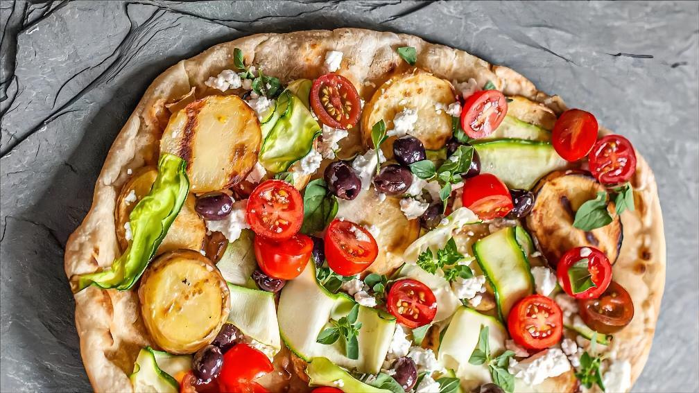 Greek Pizza on the Grill - Pizzello