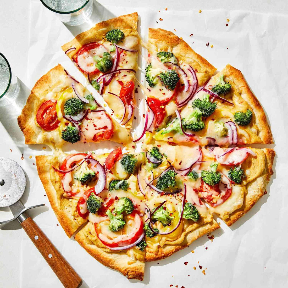 Hummus Pizza - Pizzello