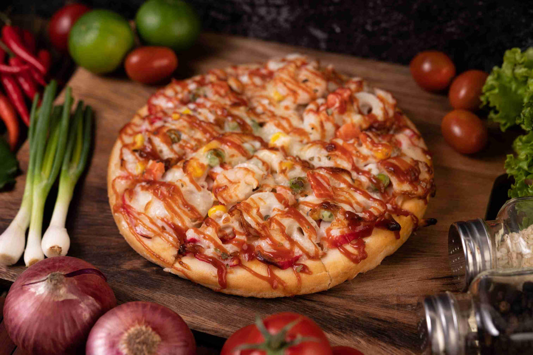 Pizza With Shrimp Fra Diavolo - Pizzello