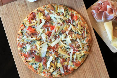 Prosciutto-Artichoke Pizza