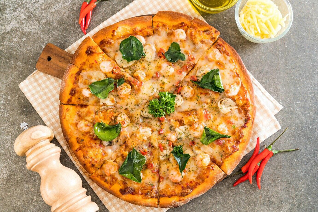 Spicy shrimp pizza - Pizzello
