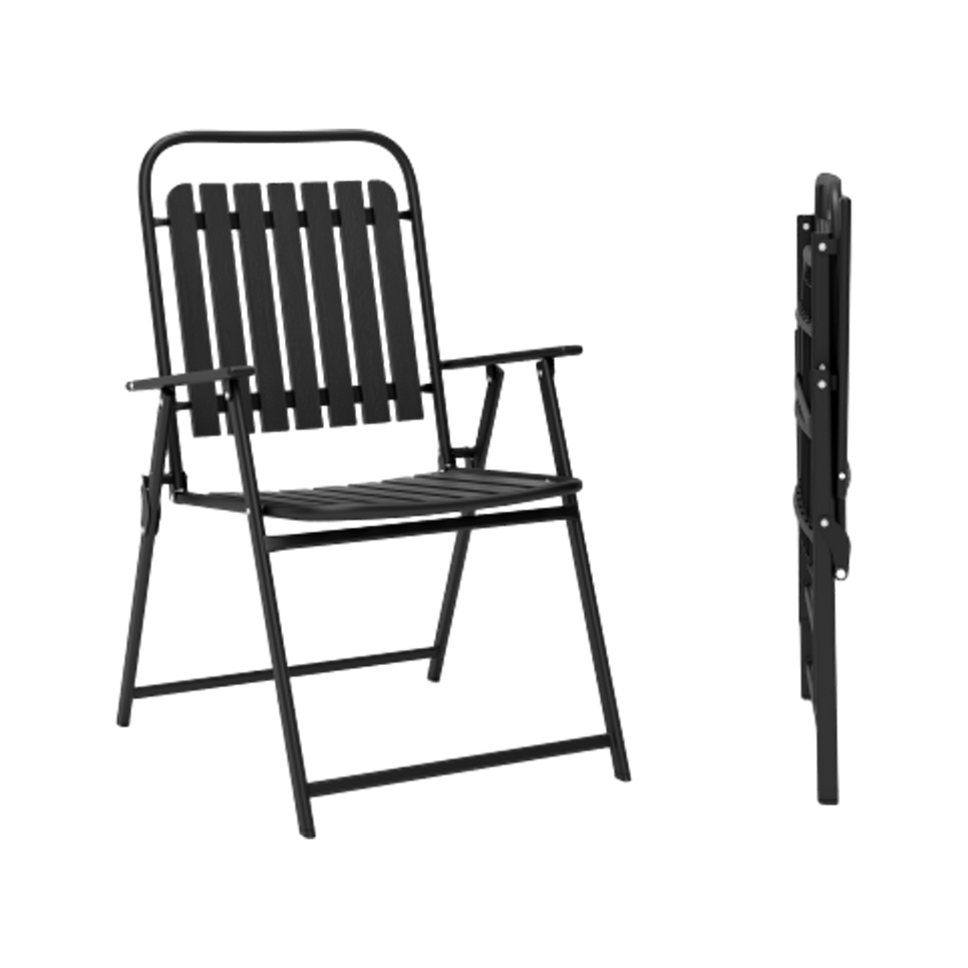 Pizzello Patio Folding Chairs#size_2pcs