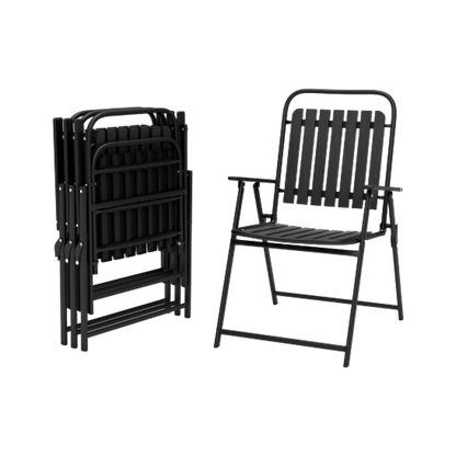 Pizzello Patio Folding Chairs#size_4pcs