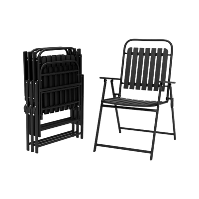 Pizzello Patio Folding Chairs#size_4pcs