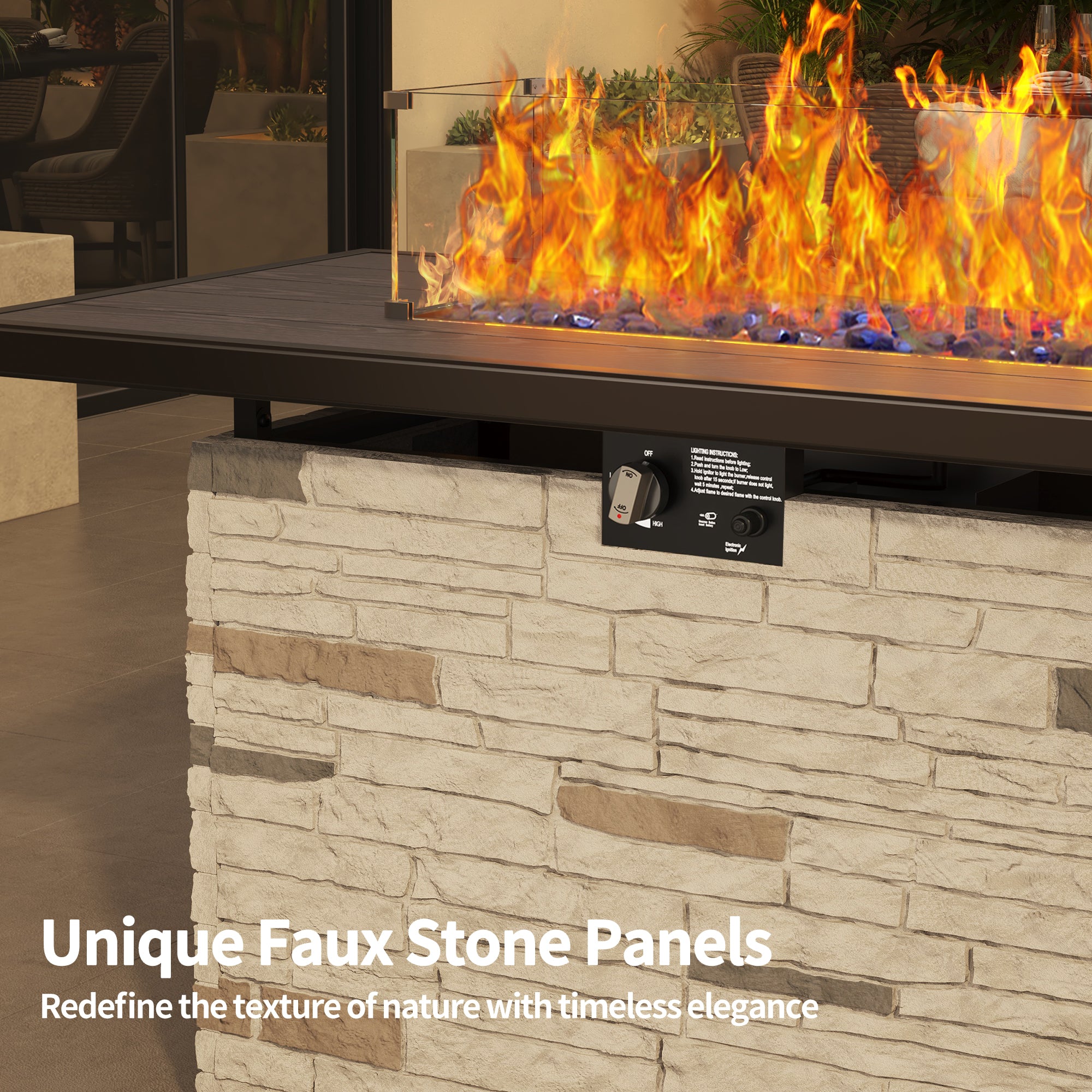 Propane Fire Pit Table | Pizzello