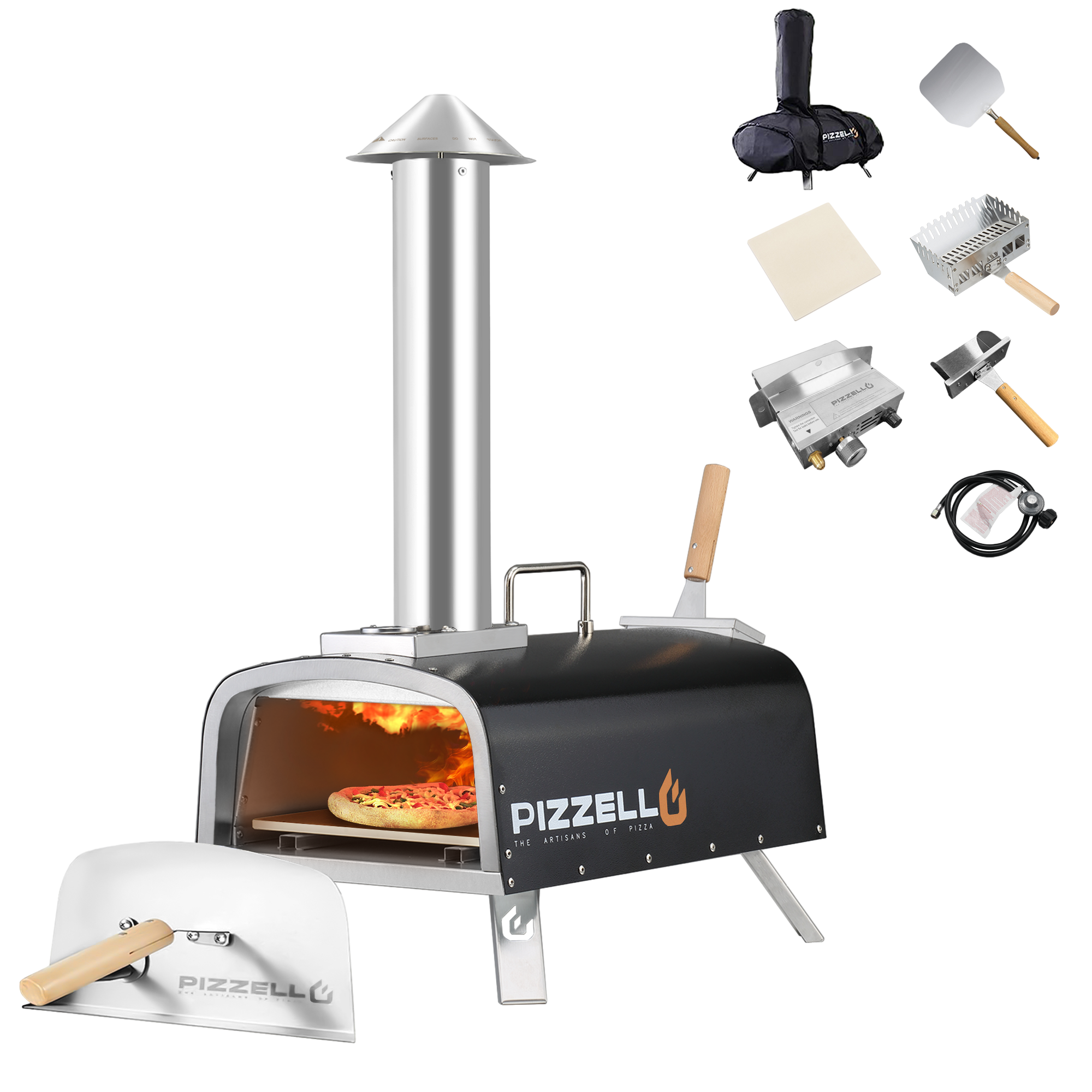 Pizzello Forte Outdoor Gas Pizza Oven - Propane & Wood