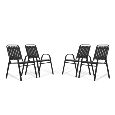 Stylish Outdoor Patio Bistro Chairs#color_black