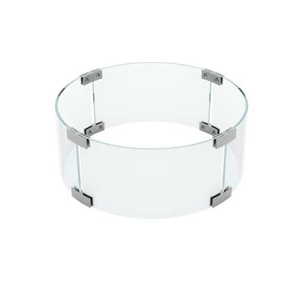Pizzello Fire Pit Table Glass Wind Guard
