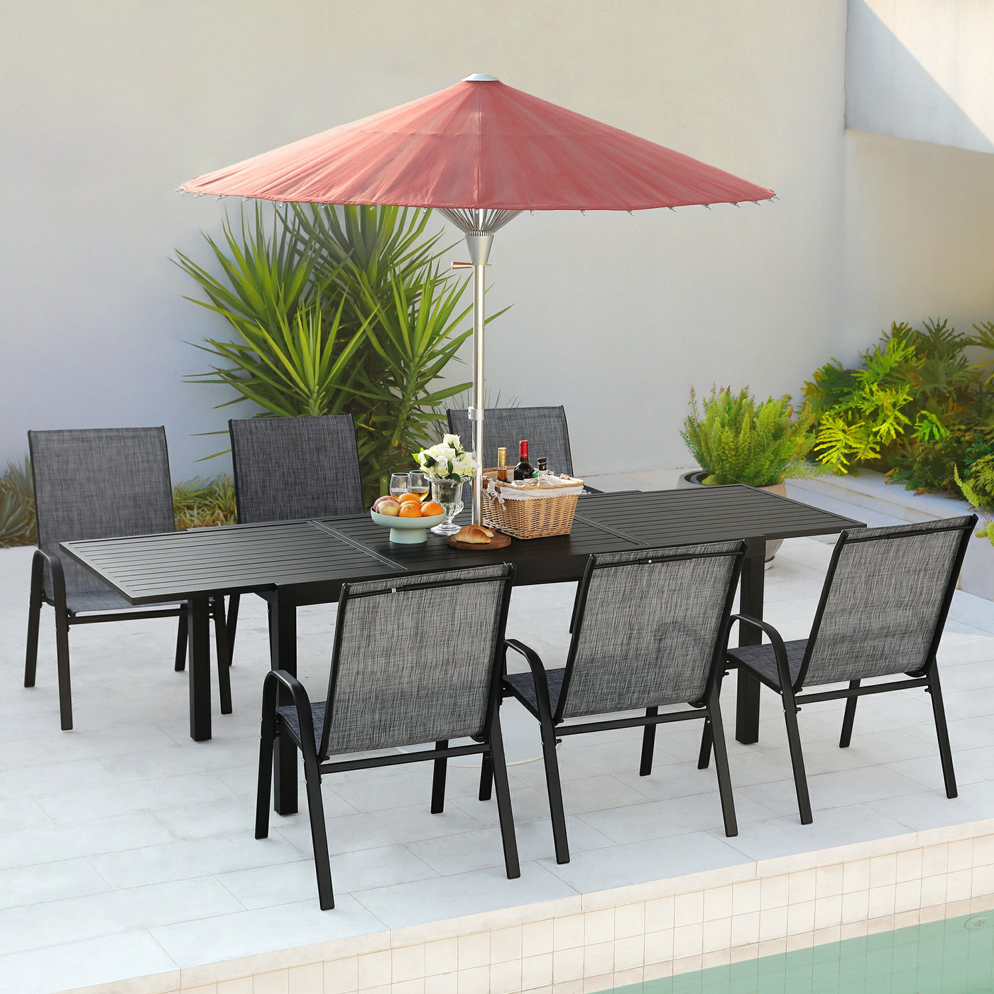 Pizzello Patio Dining Chairs#size_6pcs