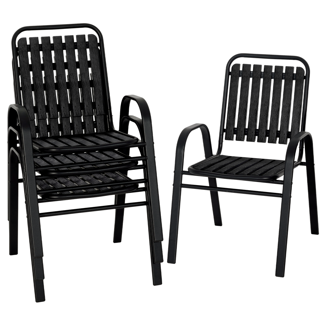 stacking lawn chairs plastic