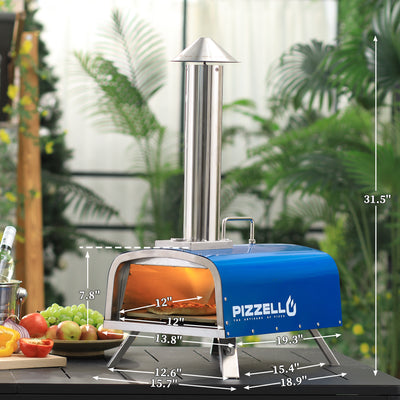 Wood Fired Outdoor Pizza Oven#color_blue