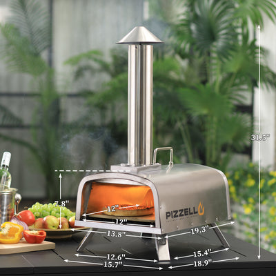 Outdoor Gas & Wood-Fired Pizza Oven#color_silver