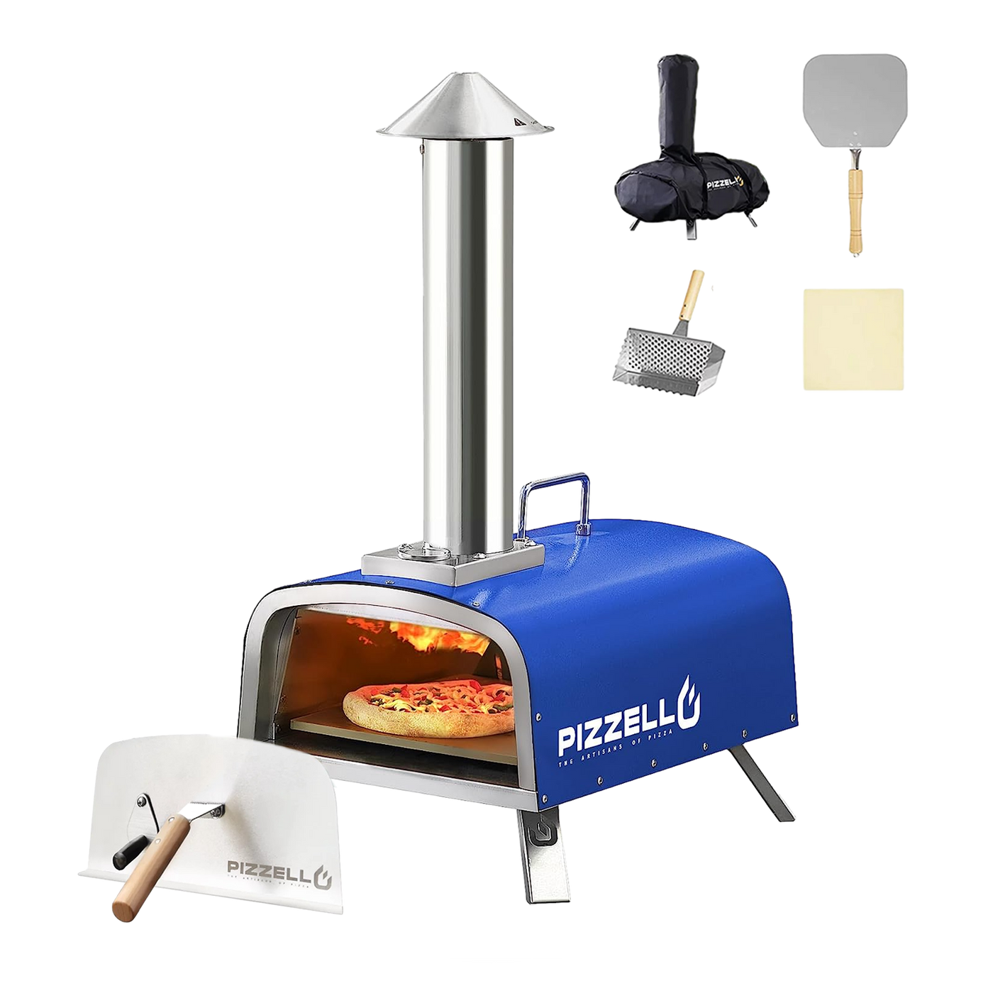 Wood Fired Outdoor Pizza Oven#color_blue