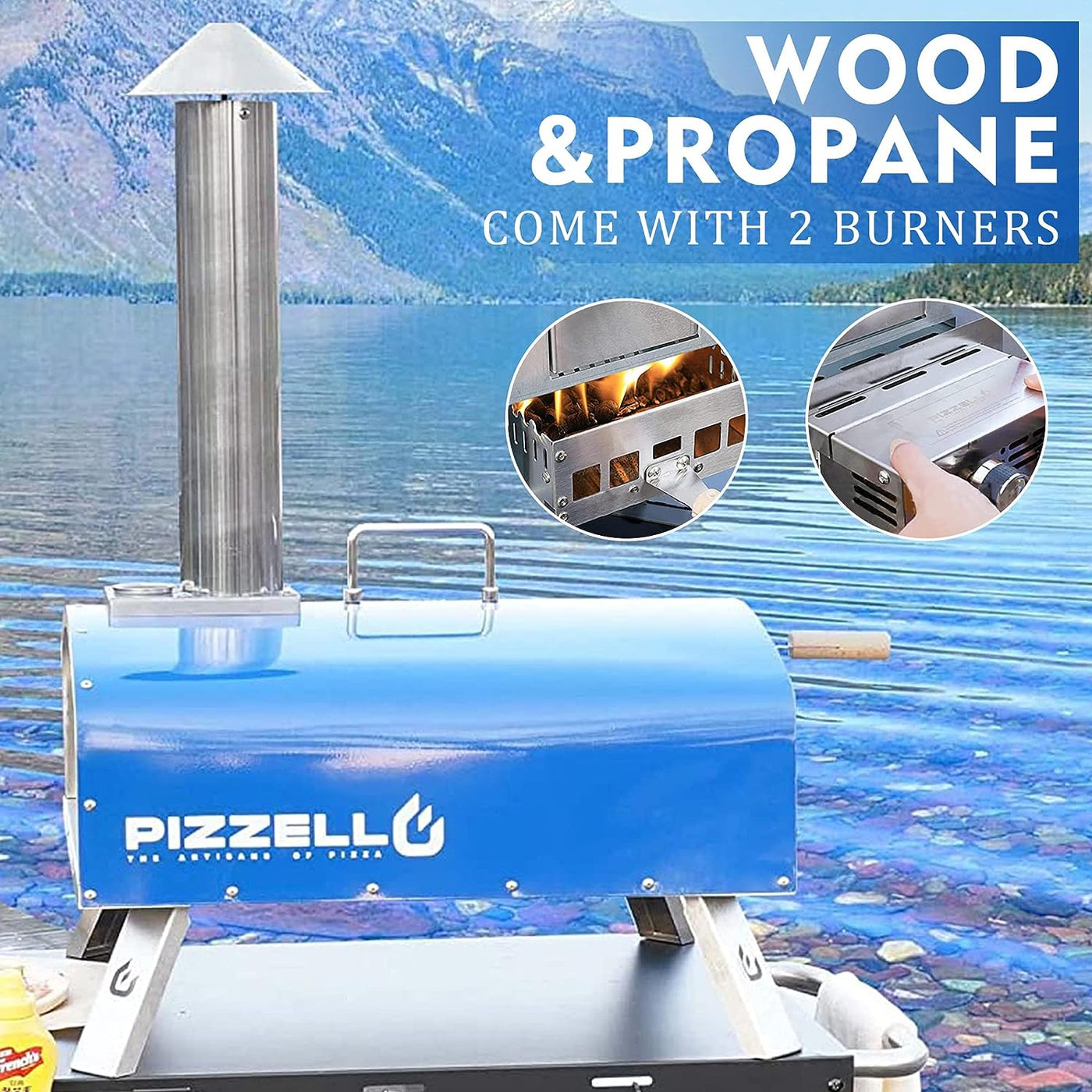 Multi-Fuel Pizza Oven#color_blue