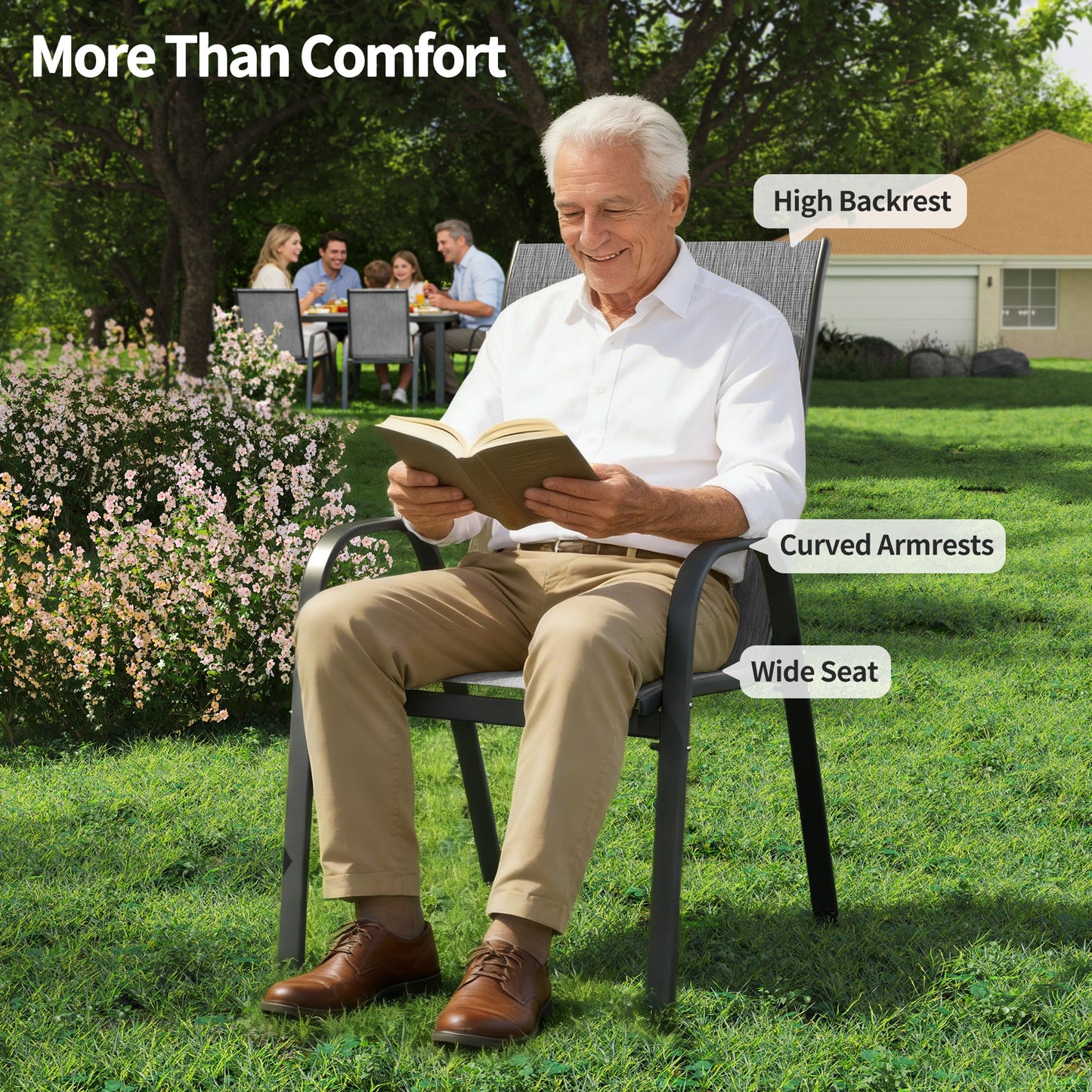 Pizzello Patio Dining Chairs#size_6pcs