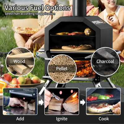 Pizzello Grande - Outdoor 2-Layer Pizza Oven - Pizzello#size_12-inch