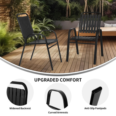 Stylish Outdoor Patio Bistro Chairs#color_black