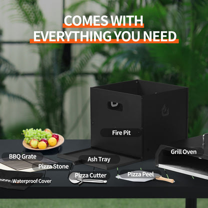 Pizzello Gusto - 4 in 1 Outdoor Pizza Oven - Pizzello#size_16-inch