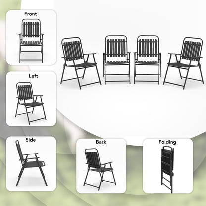 Pizzello Patio Folding Chairs#size_4pcs