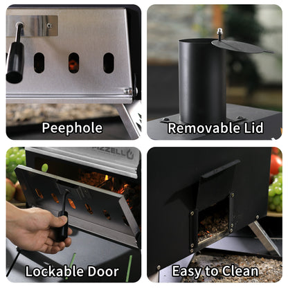 Pizzello Grande - Outdoor 2-Layer Pizza Oven - Pizzello#size_12-inch