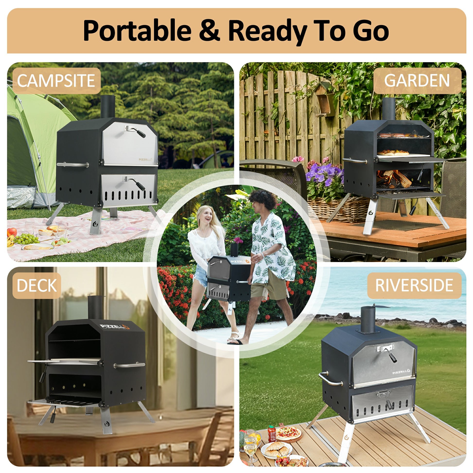 Pizzello Grande - Outdoor 2-Layer Pizza Oven - Pizzello#size_16-inch