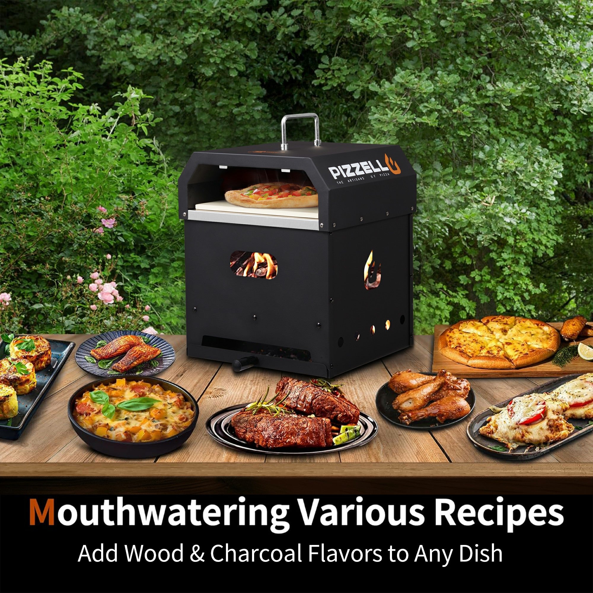 PIRO　4点セット Pizzello Gusto 4-in-1 Outdoor Pizza Oven: Perfect for Any Gathering