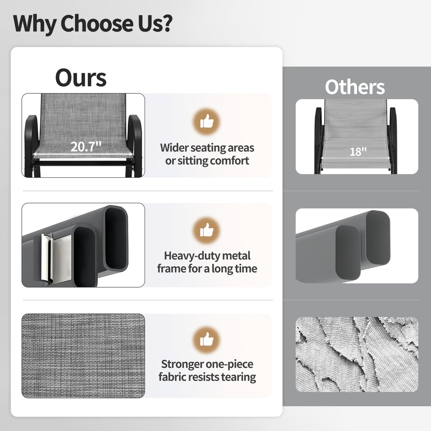 Pizzello Patio Dining Chairs#size_8pcs