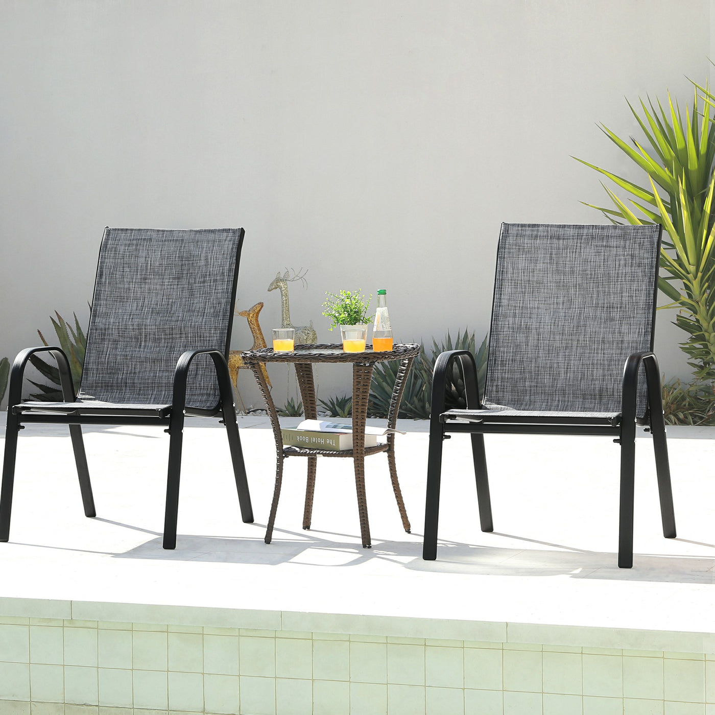 Pizzello Patio Dining Chairs#size_2pcs