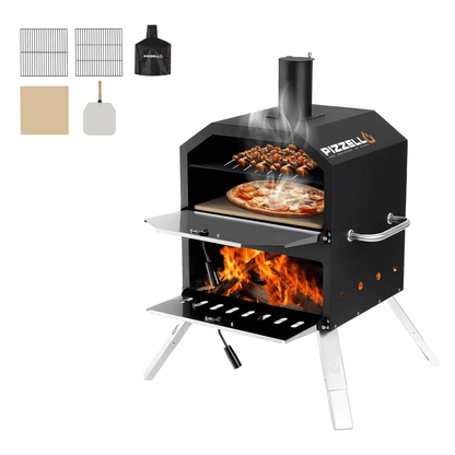 Pizzello Grande - Outdoor Wood Fired Pizzello Grande-Outdoor Wood Fired 2-Layer Pizza Oven - Pizzello#size_16-inch