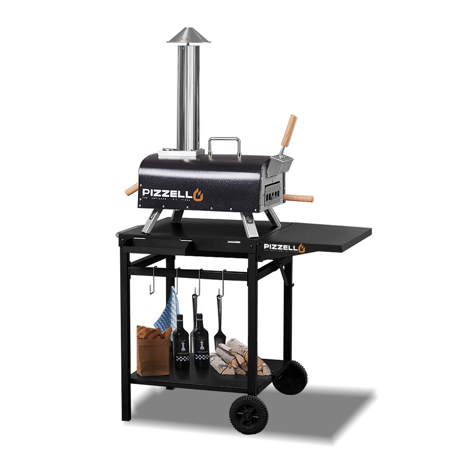 Wood Fired Outdoor Pizza Oven#color_black