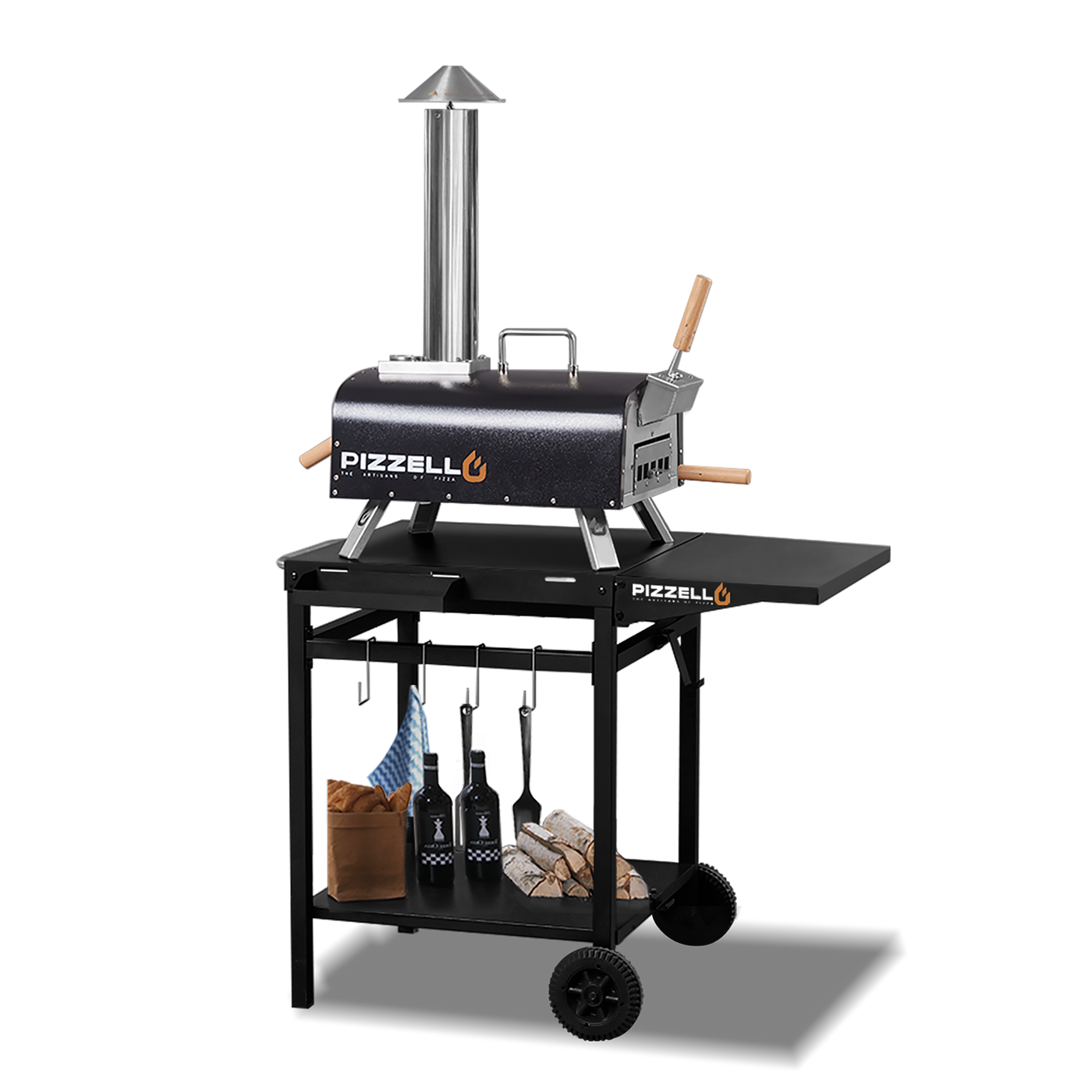 Wood Fired Outdoor Pizza Oven#color_black