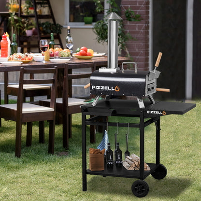 Wood Fired Outdoor Pizza Oven#color_black