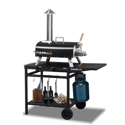 Outdoor Gas & Wood-Fired Pizza Oven in Car#color_black