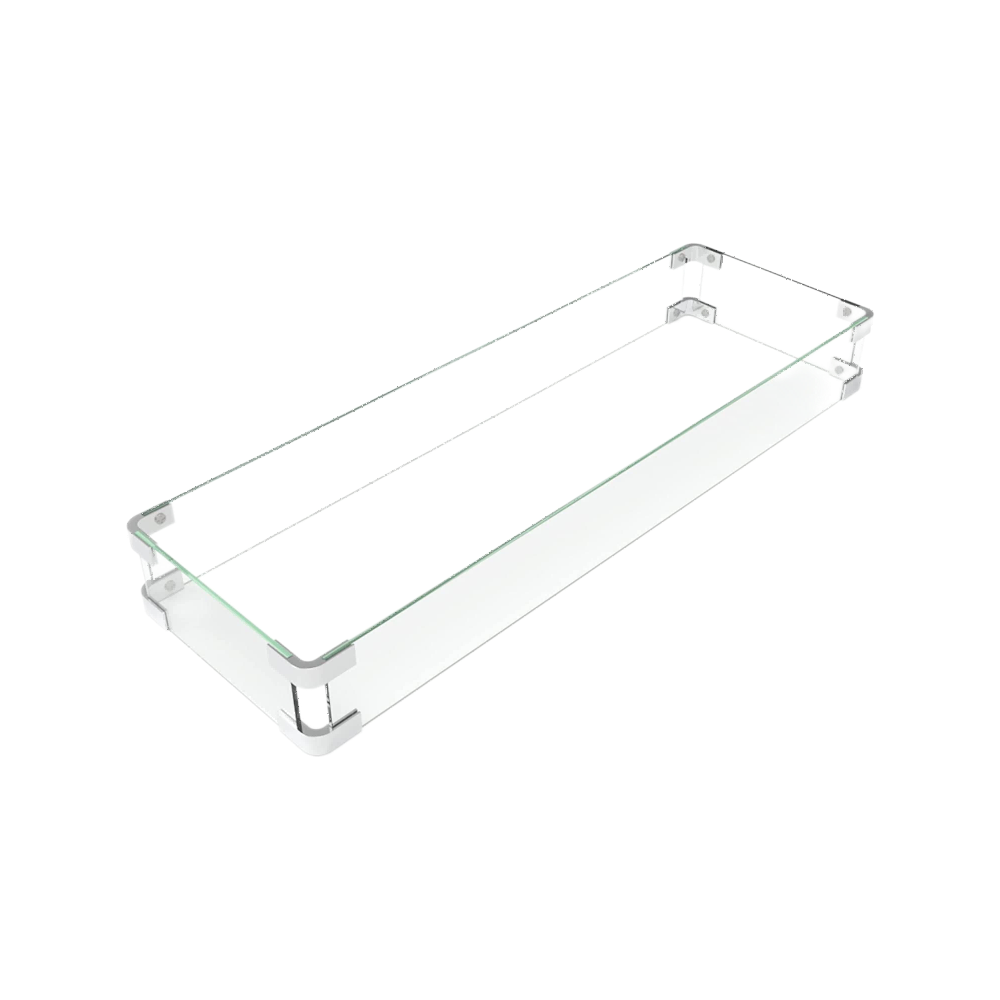 Pizzello Fire Pit Table Glass Wind Guard