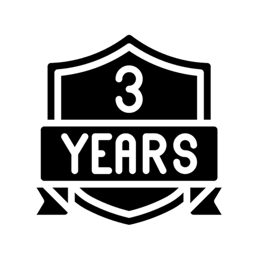 Exclusive 3-Year Warranty