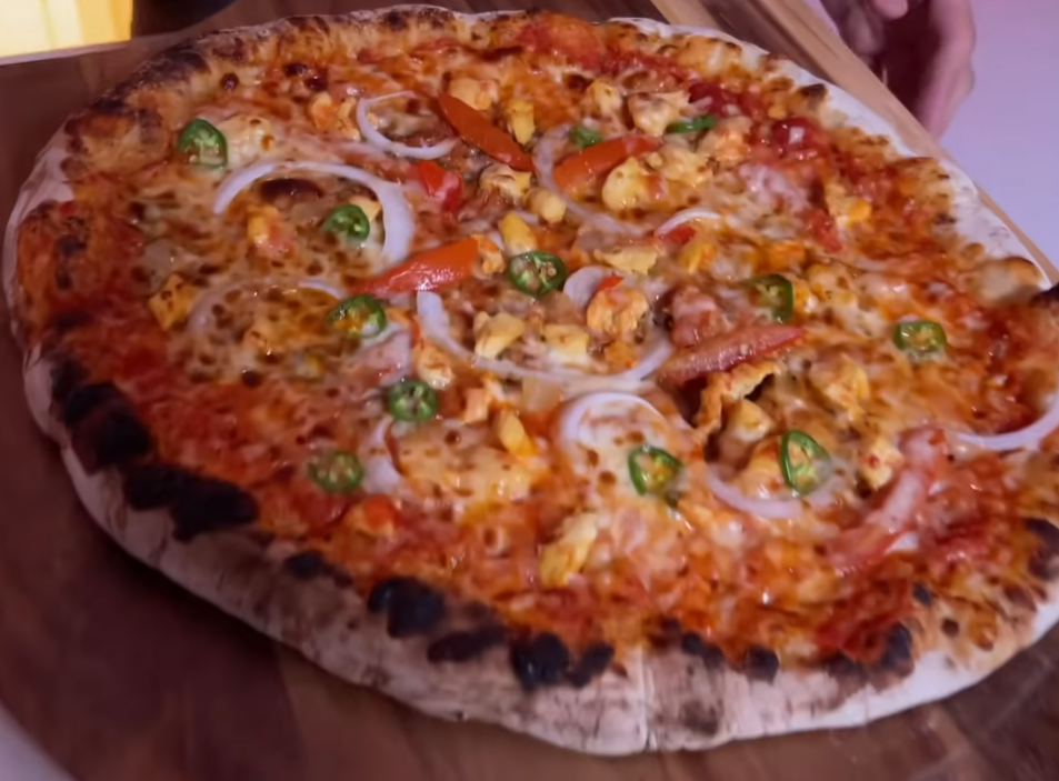 Roast Chicken Veggie Pizza